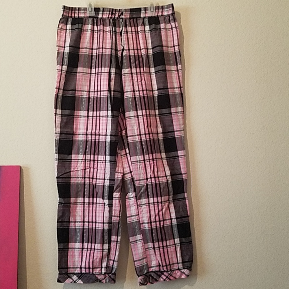Pink and Black Pajama Pants